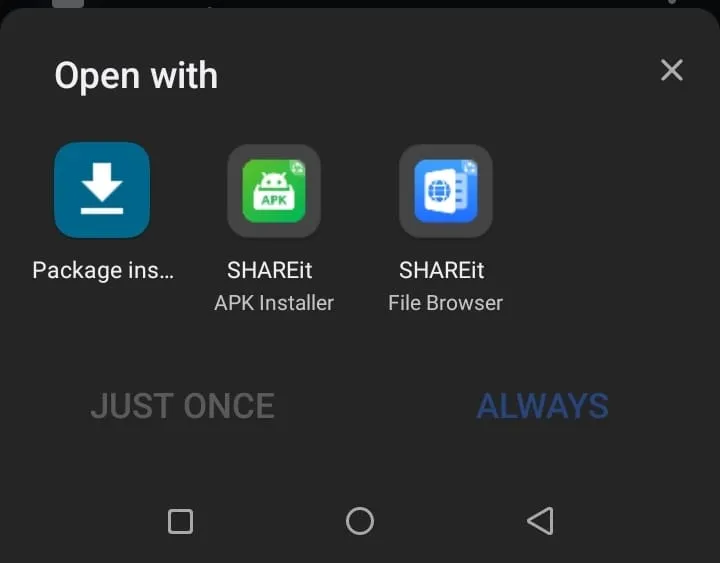 Access the APK  