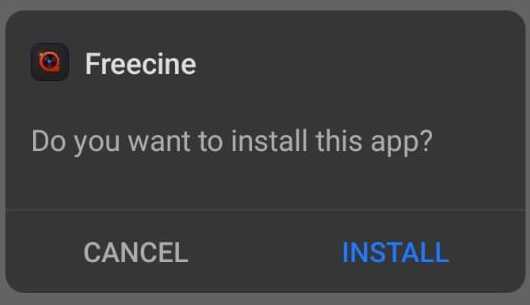 Install Freecine  